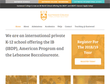 Tablet Screenshot of eastwoodcollege.com